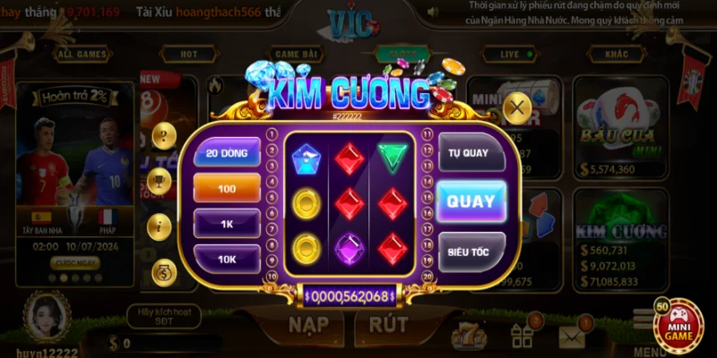 Điểm nổi bật của game kim cương Vicclub